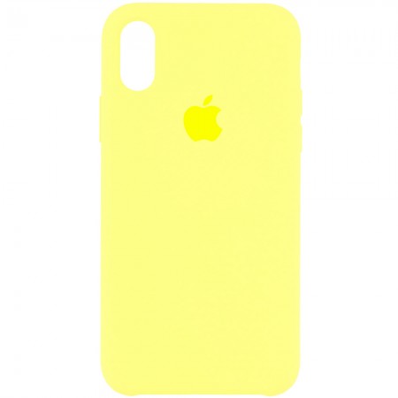 Чехол Silicone Case (AA) для Apple iPhone XS Max (6.5'') Жовтий (1379)