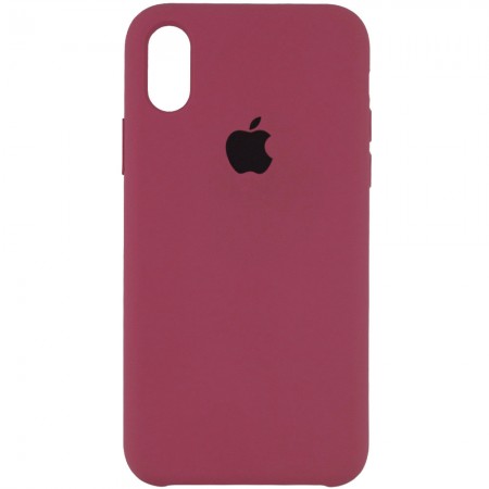 Чехол Silicone Case (AA) для Apple iPhone XS Max (6.5'') Красный (1378)