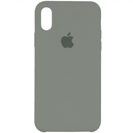 Чехол Silicone Case (AA) для Apple iPhone XS Max (6.5'') Сірий (1380)