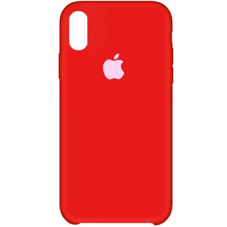 Чехол Silicone Case (AA) для Apple iPhone XS Max (6.5'') Червоний (1408)