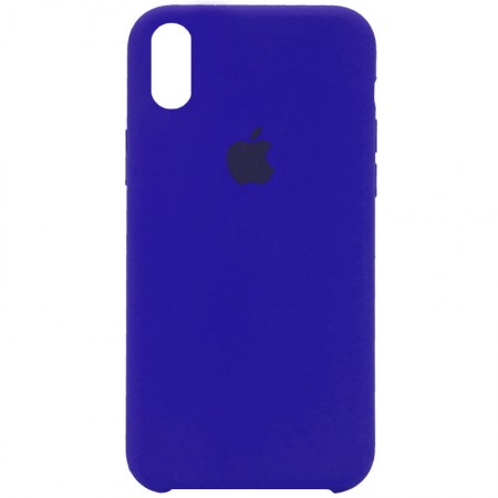 Чехол Silicone Case (AA) для Apple iPhone XS Max (6.5'') Синій (1410)