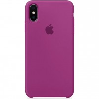 Чехол Silicone Case (AA) для Apple iPhone XS Max (6.5'') Малиновий (1409)