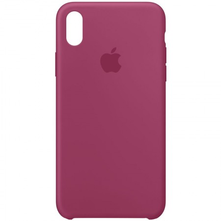 Чехол Silicone Case (AA) для Apple iPhone XS Max (6.5'') Малиновий (1414)