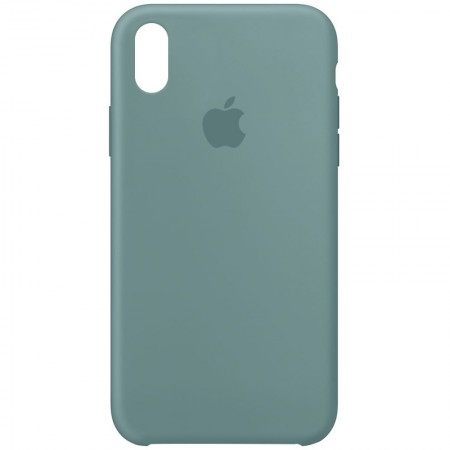 Чехол Silicone Case (AA) для Apple iPhone XS Max (6.5'') Зелений (1412)