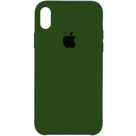 Чехол Silicone Case (AA) для Apple iPhone XS Max (6.5'') Зелений (1417)