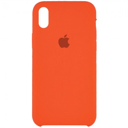 Чехол Silicone Case (AA) для Apple iPhone XS Max (6.5'') Помаранчевий (1419)
