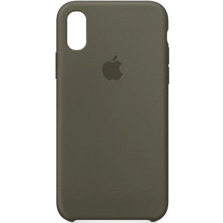 Чехол Silicone Case (AA) для Apple iPhone XS Max (6.5'') Серый (17474)