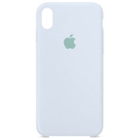 Чехол Silicone Case (AA) для Apple iPhone XS Max (6.5'') Блакитний (23883)