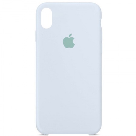 Чехол Silicone Case (AA) для Apple iPhone XS Max (6.5'') Голубой (23883)