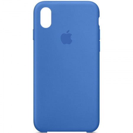 Чехол Silicone Case (AA) для Apple iPhone XS Max (6.5'') Синий (23879)