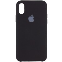 Чехол Silicone Case (AA) для Apple iPhone XS Max (6.5'') Черный (1386)