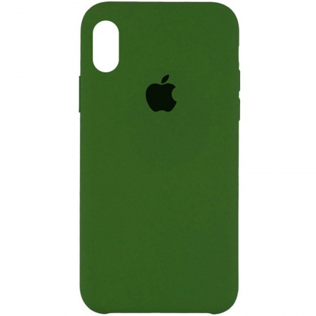 Чехол Silicone Case (AA) для Apple iPhone XS Max (6.5'') Зелёный (30997)