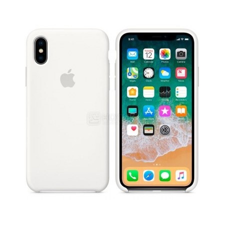 Чехол Silicone Case (AA) для Apple iPhone X (5.8'') / XS (5.8'') Білий (1433)