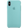 Чехол Silicone Case (AA) для Apple iPhone X (5.8'') / XS (5.8'') Бирюзовый (23640)