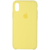 Чехол Silicone Case (AA) для Apple iPhone X (5.8'') / XS (5.8'') Жовтий (17475)