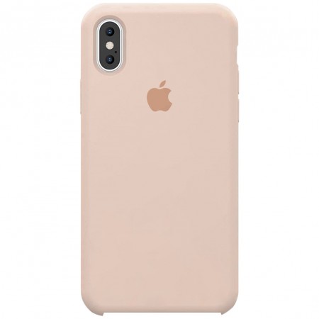 Чехол Silicone Case (AA) для Apple iPhone X (5.8'') / XS (5.8'') Розовый (1434)
