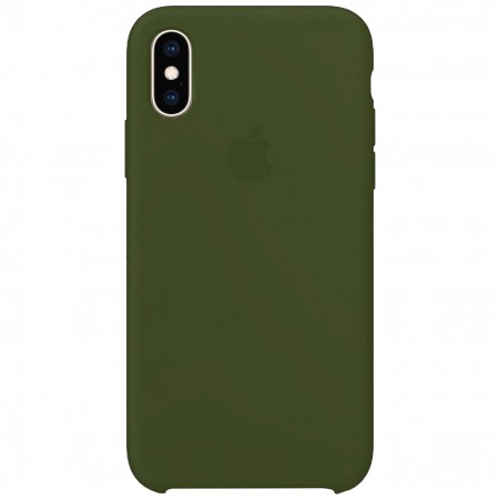 Чехол Silicone Case (AA) для Apple iPhone X (5.8'') / XS (5.8'') Зелений (1430)