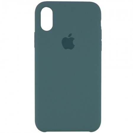 Чехол Silicone Case (AA) для Apple iPhone X (5.8'') / XS (5.8'') Зелёный (1444)