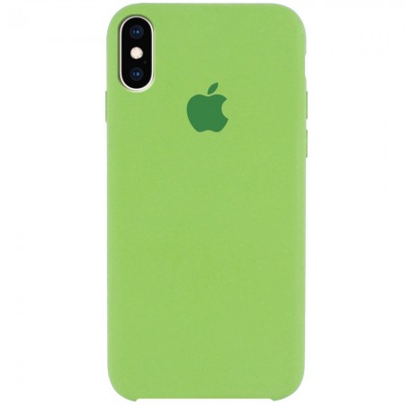 Чехол Silicone Case (AA) для Apple iPhone X (5.8'') / XS (5.8'') Мятный (1448)