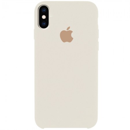 Чехол Silicone Case (AA) для Apple iPhone X (5.8'') / XS (5.8'') Белый (20603)