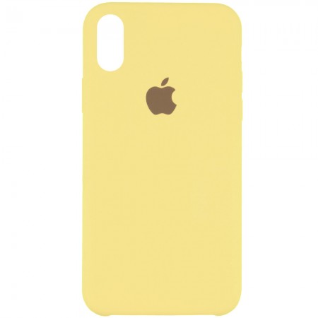Чехол Silicone Case (AA) для Apple iPhone X (5.8'') / XS (5.8'') Золотой (1424)