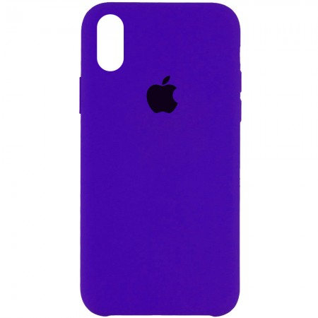Чехол Silicone Case (AA) для Apple iPhone X (5.8'') / XS (5.8'') Синий (1421)