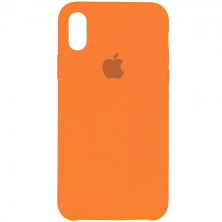 Чехол Silicone Case (AA) для Apple iPhone X (5.8'') / XS (5.8'') Оранжевый (12149)