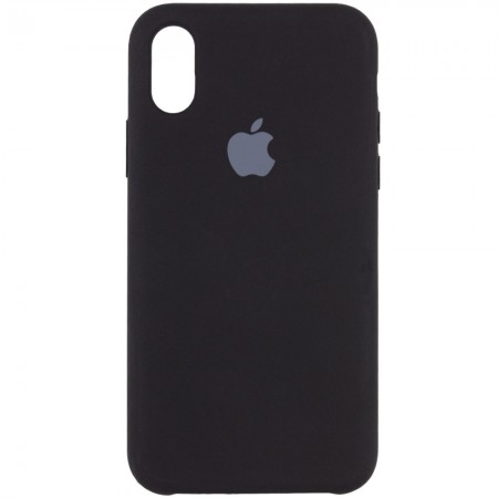 Чехол Silicone Case (AA) для Apple iPhone X (5.8'') / XS (5.8'') Черный (1437)