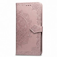 Кожаный чехол (книжка) Art Case с визитницей для Xiaomi Redmi Note 5 Pro / Note 5 (DC) Розовый (29010)