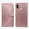 Кожаный чехол (книжка) Art Case с визитницей для Xiaomi Redmi Note 5 Pro / Note 5 (DC) Рожевий (29010)