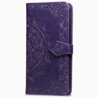 Кожаный чехол (книжка) Art Case с визитницей для Xiaomi Redmi Note 5 Pro / Note 5 (DC) Фіолетовий (29011)