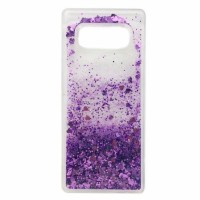 TPU чехол Liquid hearts для Samsung Galaxy S10 Фиолетовый (21389)