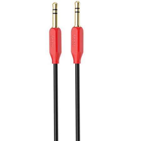 Аудио кабель HOCO Aux (UPA11) (3,5 - 3,5 / Jack-Jack) (1м) Красный (13881)