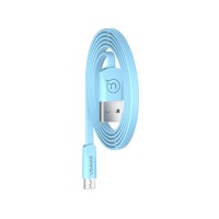 Дата кабель USAMS US-SJ201 USB to MicroUSB 2A (1.2m) Голубой (13884)