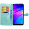 Кожаный чехол (книжка) Art Case с визитницей для Xiaomi Redmi Note 7 / Note 7 Pro / Note 7s Бирюзовый (29019)