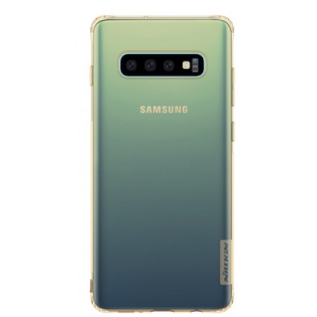 TPU чехол Nillkin Nature Series для Samsung Galaxy S10 Золотий (12170)