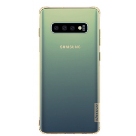 TPU чехол Nillkin Nature Series для Samsung Galaxy S10 Золотой (12170)