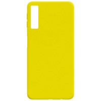 Силіконовий чохол Candy для Samsung A750 Galaxy A7 (2018) Жовтий (37653)