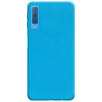 Силиконовый чехол Candy для Samsung A750 Galaxy A7 (2018) Блакитний (14668)