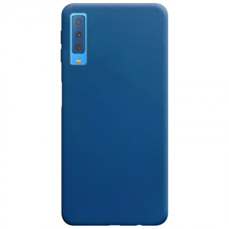 Силиконовый чехол Candy для Samsung A750 Galaxy A7 (2018) Синій (14672)