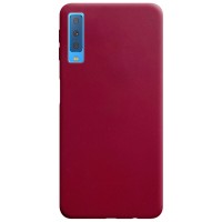 Силиконовый чехол Candy для Samsung A750 Galaxy A7 (2018) Красный (14671)