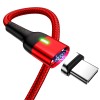 Дата кабель USAMS US-SJ327 U28 Magnetic USB to Type-C (1m) (3A) Красный (13898)