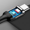Дата кабель USAMS US-SJ327 U28 Magnetic USB to Type-C (1m) (3A) Сірий (13899)