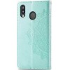 Кожаный чехол (книжка) Art Case с визитницей для Samsung Galaxy M20 Бирюзовый (1628)