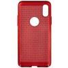 Ультратонкий дышащий чехол Grid case для iPhone X (5.8'') / XS (5.8'') Червоний (1666)