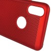 Ультратонкий дышащий чехол Grid case для iPhone X (5.8'') / XS (5.8'') Червоний (1666)