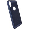 Ультратонкий дышащий чехол Grid case для Apple iPhone XS Max (6.5'') Синій (1670)