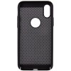 Ультратонкий дышащий чехол Grid case для Apple iPhone XS Max (6.5'') Черный (1671)