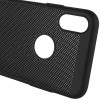 Ультратонкий дышащий чехол Grid case для Apple iPhone XS Max (6.5'') Черный (1671)