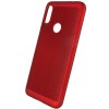 Ультратонкий дышащий чехол Grid case для Xiaomi Redmi 7 Червоний (1673)